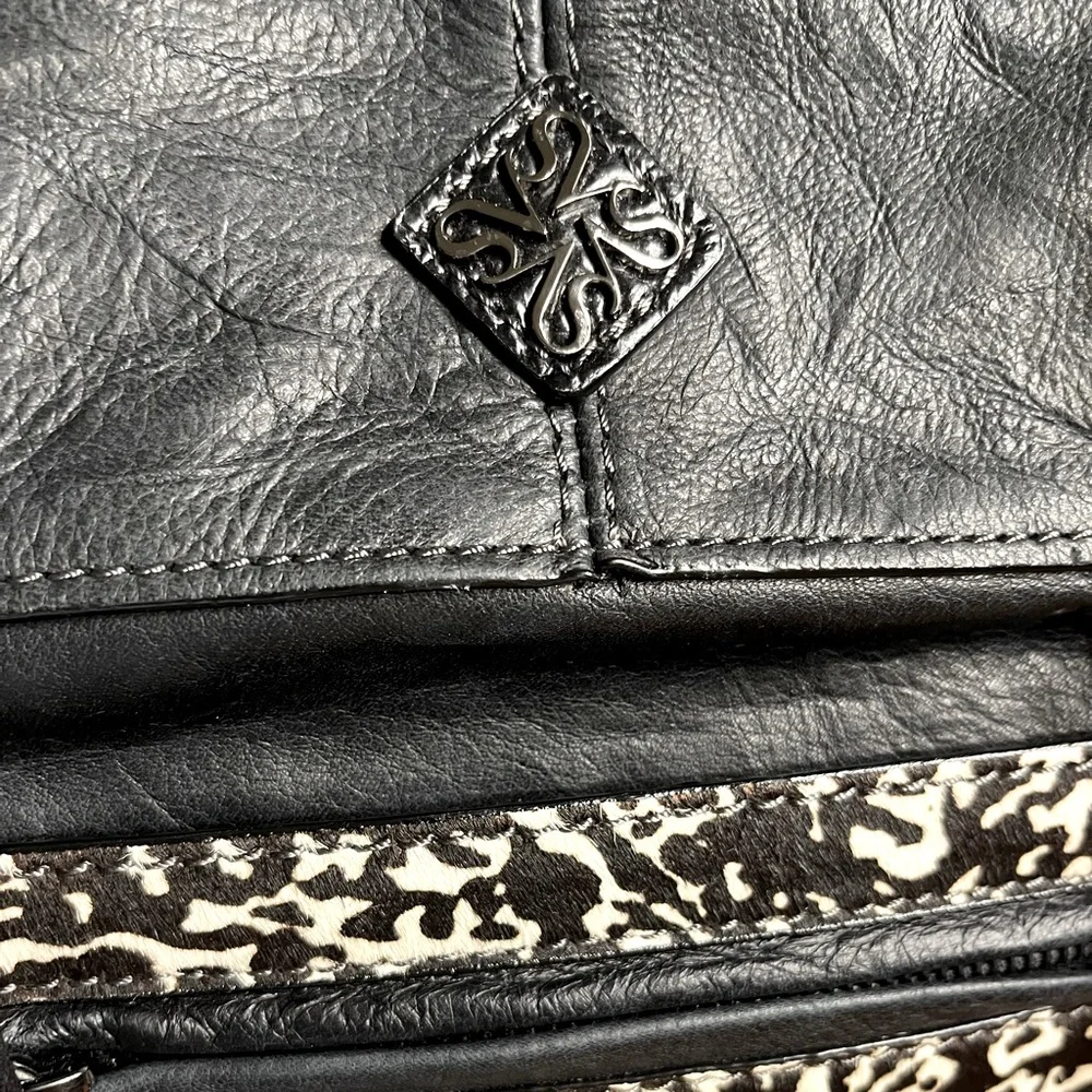 Simply Vera Vera Wang Black Luxe Leather Handbag NWT